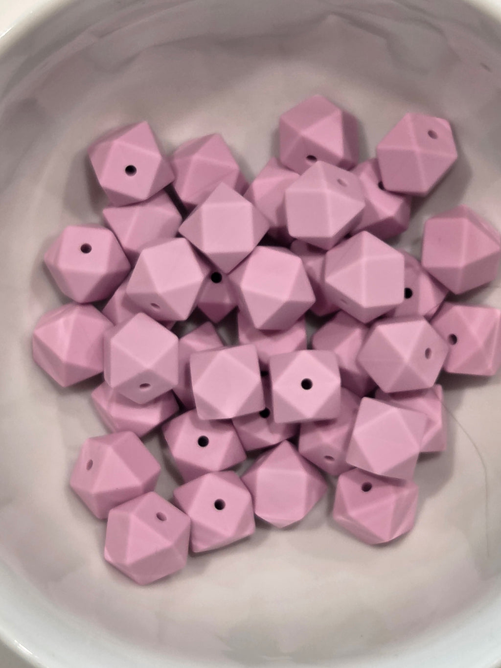 Hexagon Silicone Beads