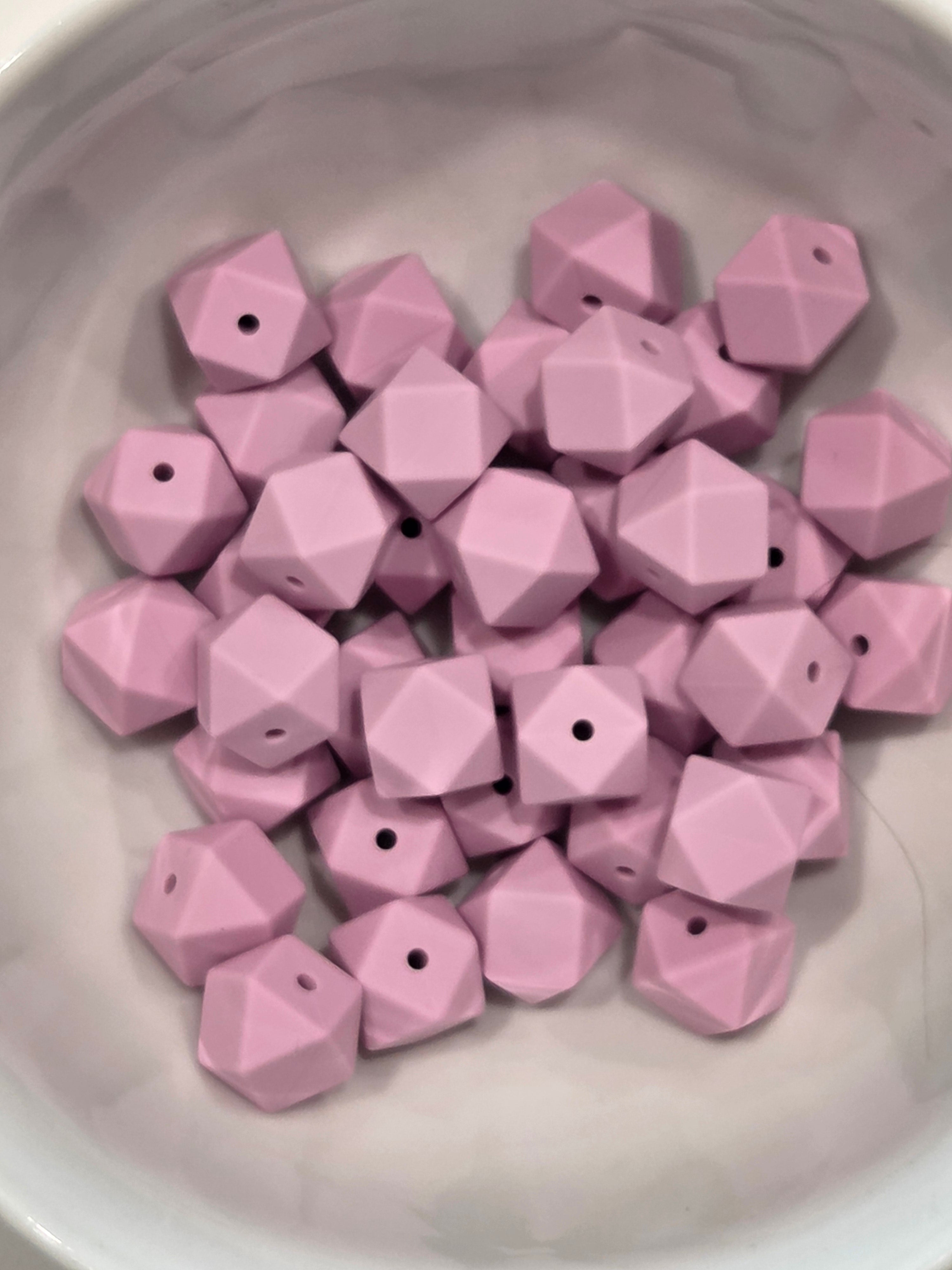 Hexagon Silicone Beads