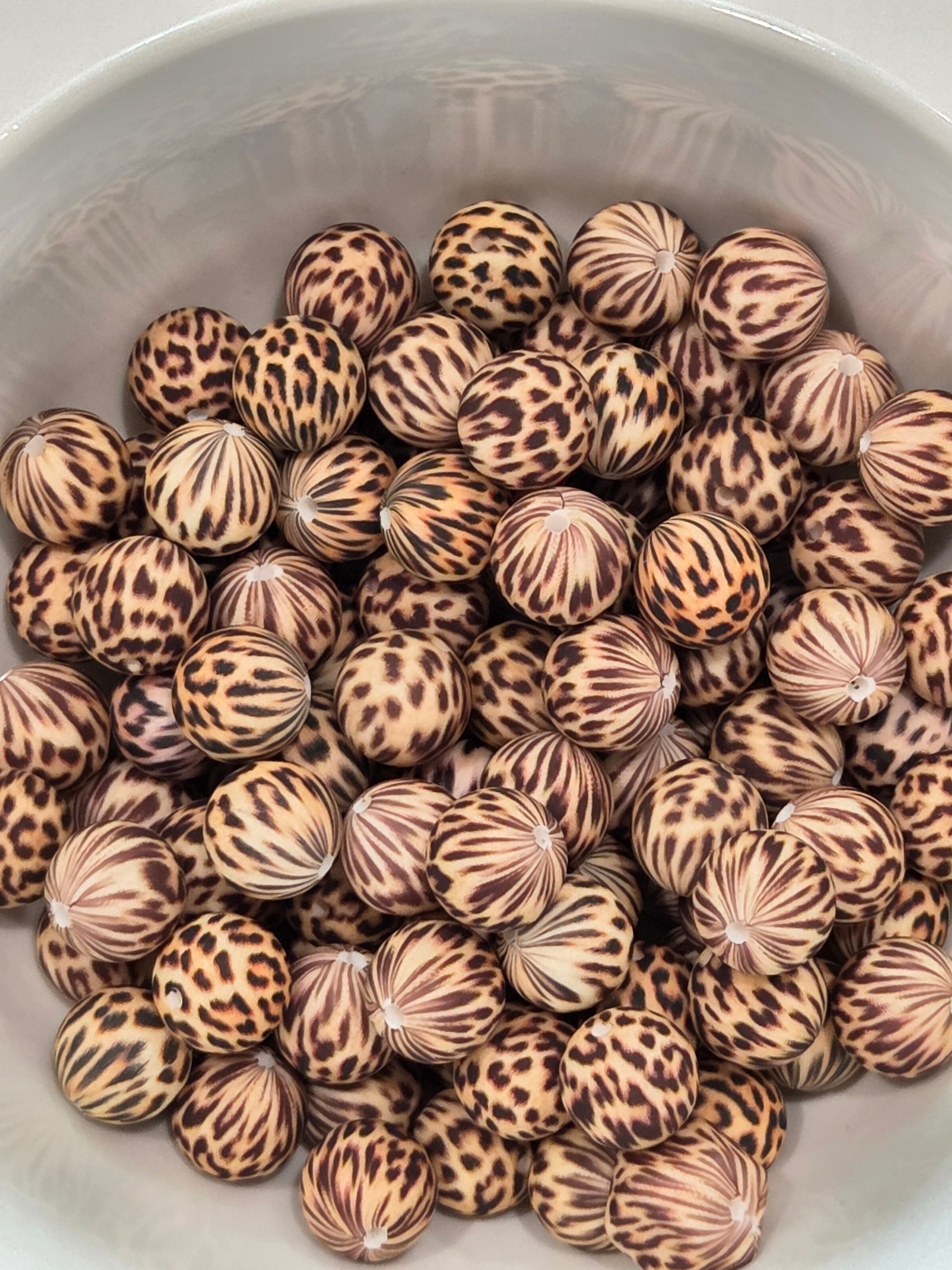 15mm Printed Beads