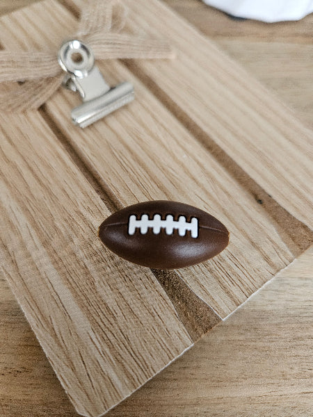 3d football silicone focal bead