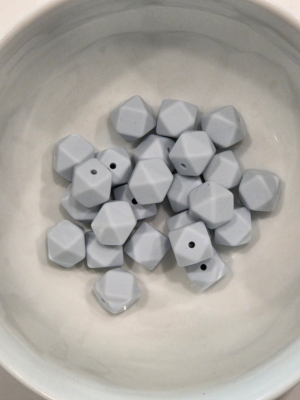 Hexagon Silicone Beads