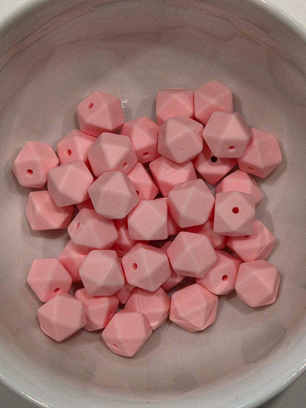 Hexagon Silicone Beads