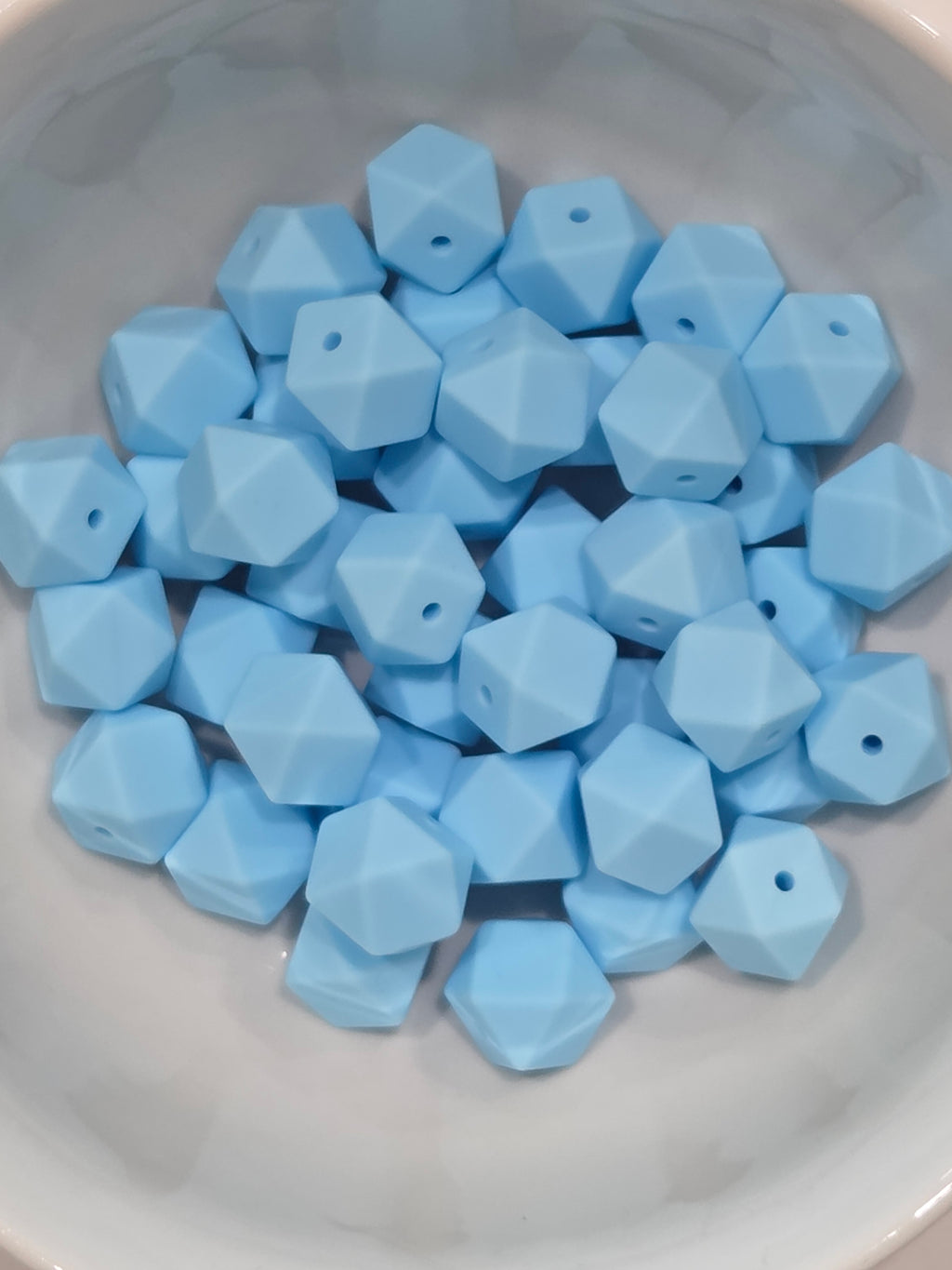 Hexagon Silicone Beads