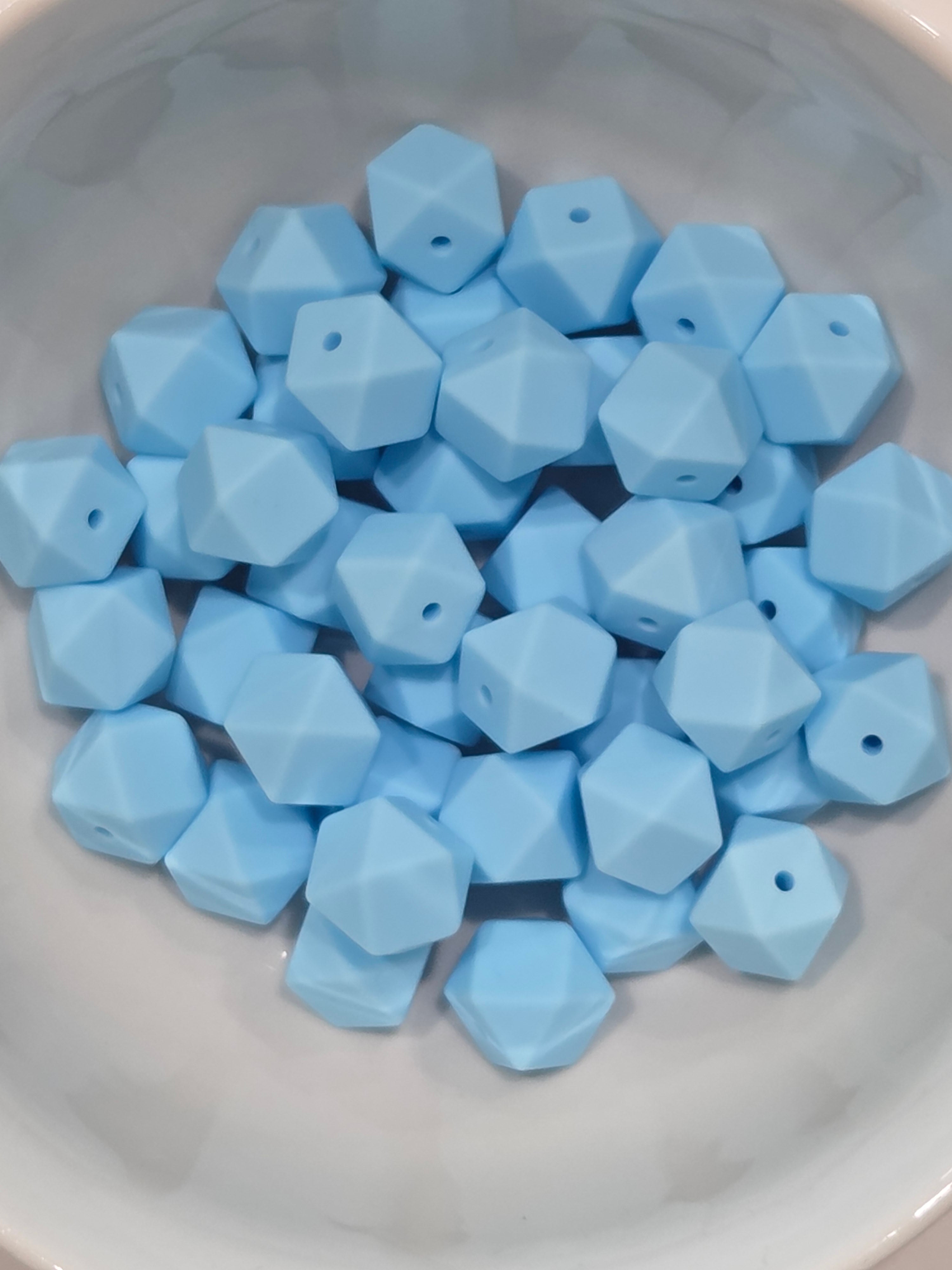Hexagon Silicone Beads