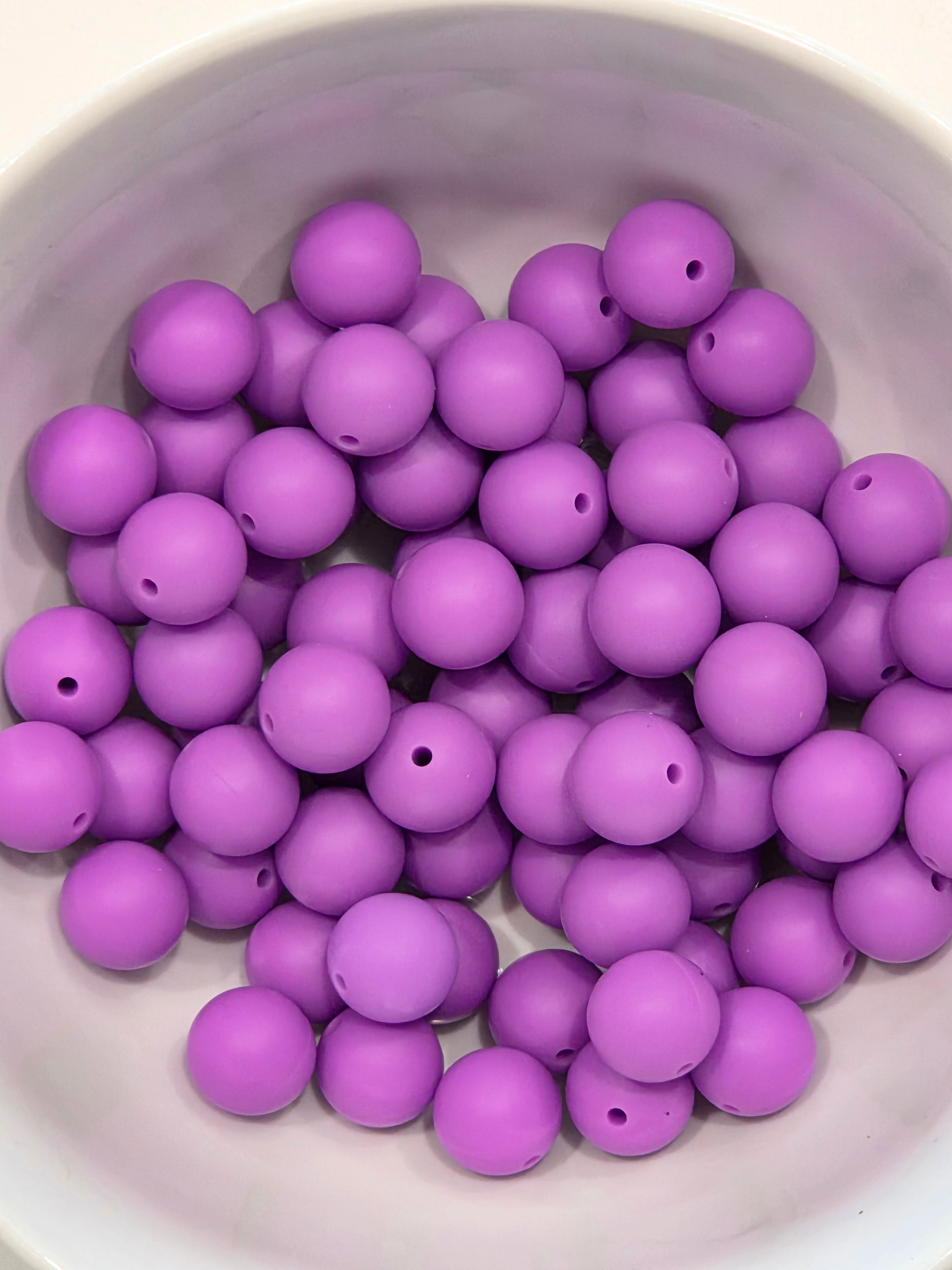 15mm Silicone Beads